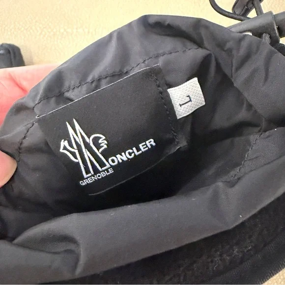 Moncler Grenoble Black Men's Guanti Gloves for Snow Ski Snowboard - Picture 3 of 7